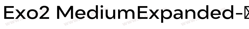 Exo2 MediumExpanded字体转换